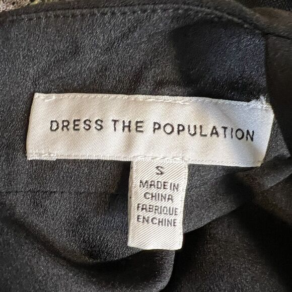 Dress The Population Sequined Open Back Dress Small New - Picture 7 of 8